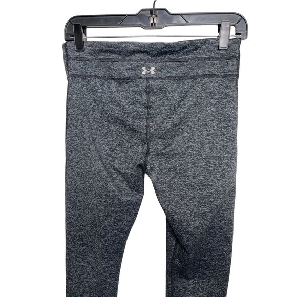 Under Armour Medium Gray Black Cropped Yoga Leggings - Picture 8 of 12